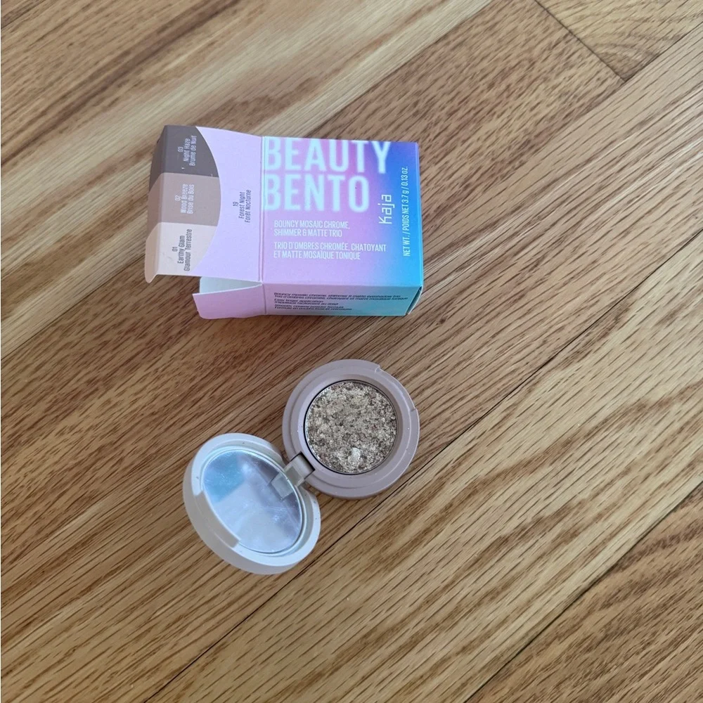 Kaja Beauty Bento Stacked Eyeshadow Trio Forest Night